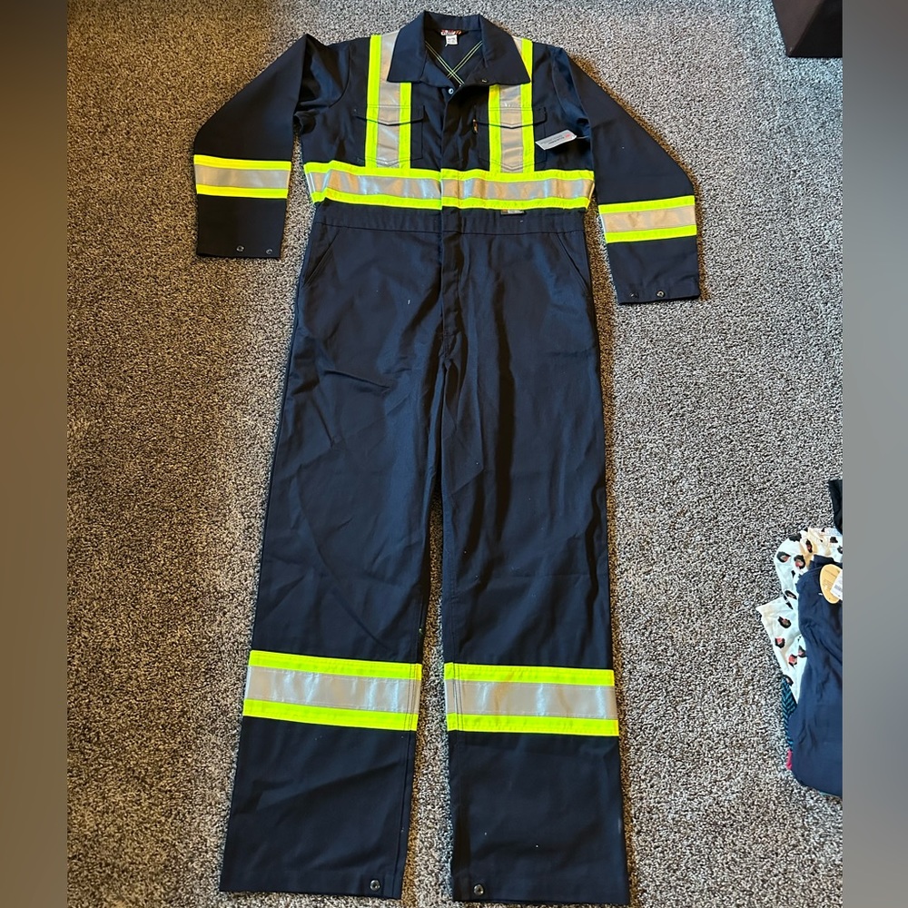 WORK KING Unlined Safety Coveralls Mens XLT